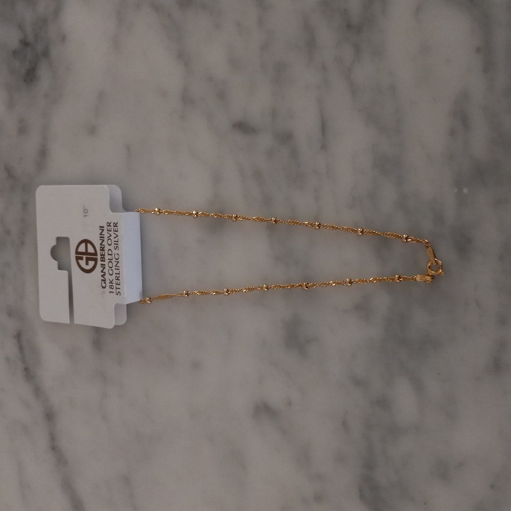 Gold anklet
